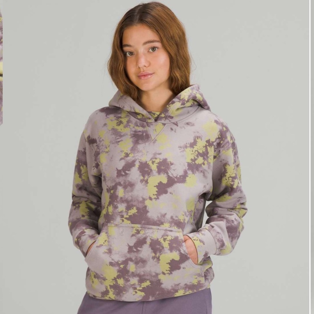 NWOT Lululemon All Yours Hoodie - Orbital Tie Dye Mauve Grey Multi